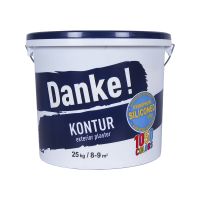 Tencuiala Decorativa, Danke Kontur, Alba,  Bob De Orez, 25 Kg (432403)