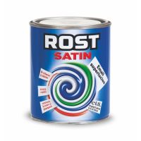 Email Rost Satin 0.6L Albastru Vopsea superlucioasa pentru lemn/metal, interior/exterior