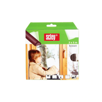 Banda Etansare Ferestre Scley Profil D, Alb, 2x3M (0398-301006) pentru usi si ferestre este autoadeziva si se lipeste pe tocurile acestora