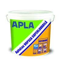 AplaLux Exterior, Alb, 15L (5738010) Vopsea Superlavabila, pentru decorarea suprafetelor din ciment, mortar, beton