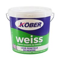 Kober Weiss, Interior, 15L Vopsea Lavabila, timp de uscare redus