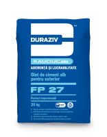 Glet Duraziv Kauciuc FP 25, 20 Kg, Alb Pe baza de ciment, pentru finisaj, interior