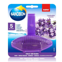 Odorizant WC Sano Bon, Double Action, Lavender, 55G asigura o curatare igienica si un parfum placut, proaspat de lavanda