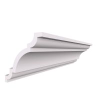 Bagheta Polistiren De Colt, BC10, 120x120mm 2M modern, alba