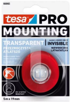 Banda Dublu Adeziva, Tesa, PRO Mounting, 19mm/5m (T-66965-07) transparenta, subtire, interior/exterior