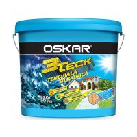 Tencuiala Decorativa, Oskar 3Teck, Scoarta De Copac, Alb, 25 Kg (432983) siliconica, prezinta un aspect mat si structurat si se utilizeaza pentru finisaje exterioare