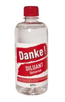 Diluant Danke Universal, 0.5L (432991) utlilizat pentru reglarea vascozitatii vopselelor, grundurilor, emailurilor si a lacurilor