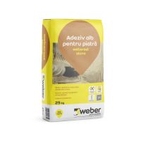 Adeziv Weber Set Stone, Alb, 25 kg pentru piatra naturala, interior / exterior