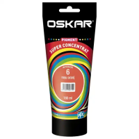 Pigment Oskar 30ml Rosu Oranj 6 (432441) super concentrat, pentru vopsea lavabila