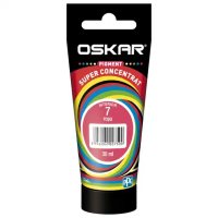 Pigment Oskar 30ml Rosu 7 (432708) super concentrat, pentru vopsea lavabila