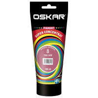 Pigment Oskar 180ml Rosu Oxid 8 (432050) super concentrat, pentru vopsea lavabila