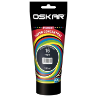 Pigment Oskar 180ml Negru 16 (432006) super concentrat, pentru vopsea lavabila