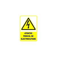 Autocolant 10X15 - Pericol De Electrocutare