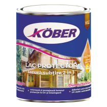 Lac Protector Kober 2 In 1, Incolor, 0.75 L pentru protectia pieselor din lemn, asigura protectie contra factorilor atmosferici